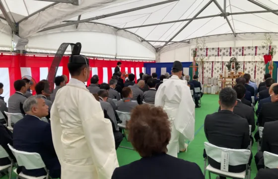 安全祈願祭および着工式を執り行いました